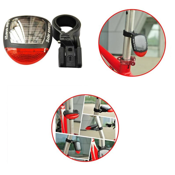 Solar Powered Bicycle  Rear Light Seat Post