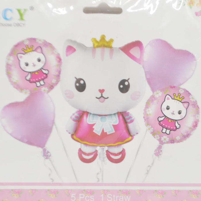 Hello Kitty Theme Foil Balloon Pack of 5