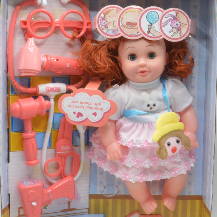 Cute Baby Doll with Doctor Accessories