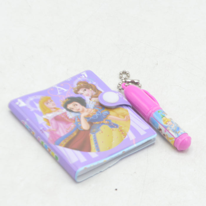 Disney Princess Theme Mini Diary with Pen