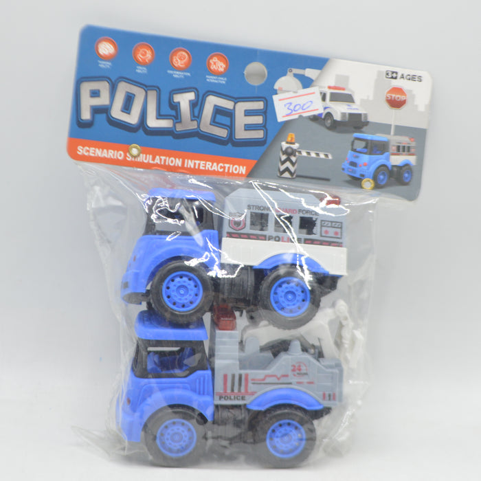 Simulation Police Truck 2 Piece