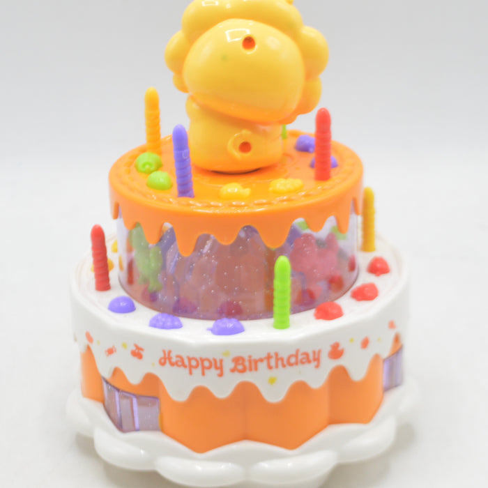 Lion Rotate Cake with Light & Sound