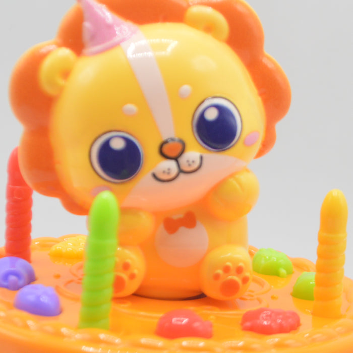 Lion Rotate Cake with Light & Sound