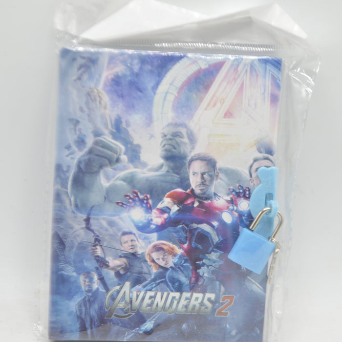 Avengers Theme Lock & Key Note Book