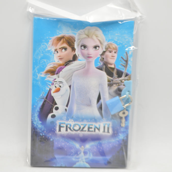 Frozen II Theme Lock & Key Note Book