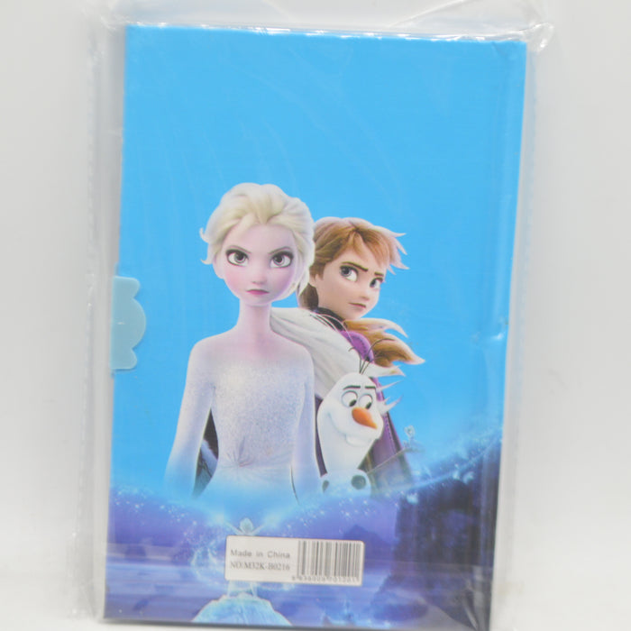 Frozen II Theme Lock & Key Note Book