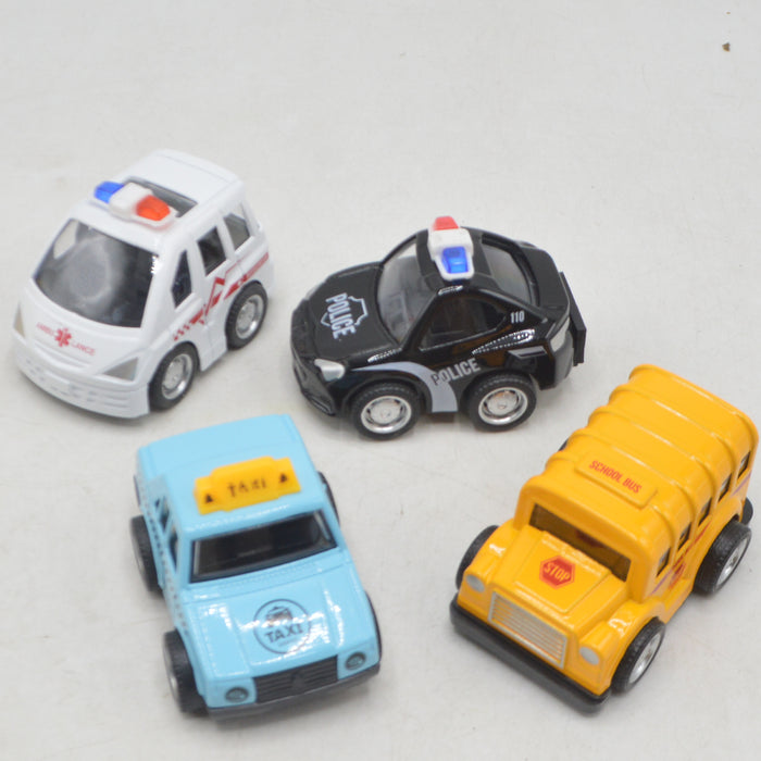 Mini Friction Car Pack of 4