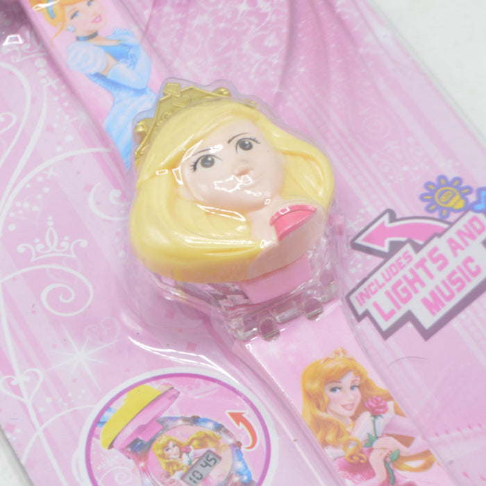 Musical Barbie Theme Automatic Watch with Light