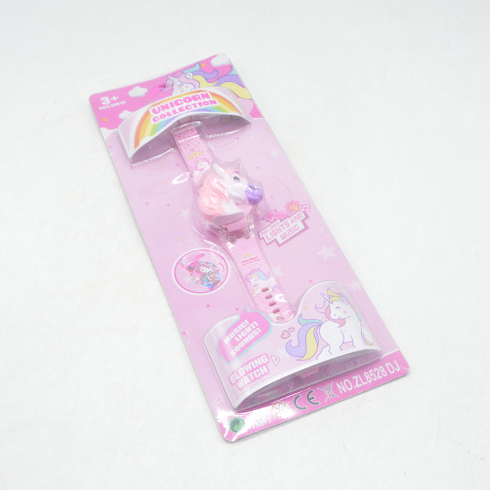 Musical Unicorn Theme Watch with Light