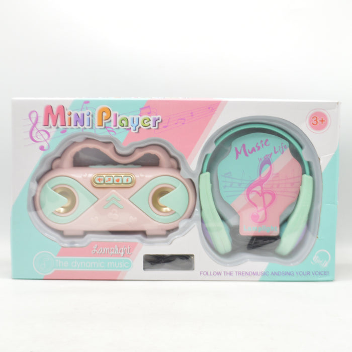 Mini Microphone with Light & Sound with  Headphone