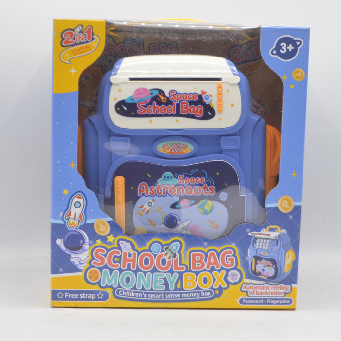 Space Theme School Bag Money Box