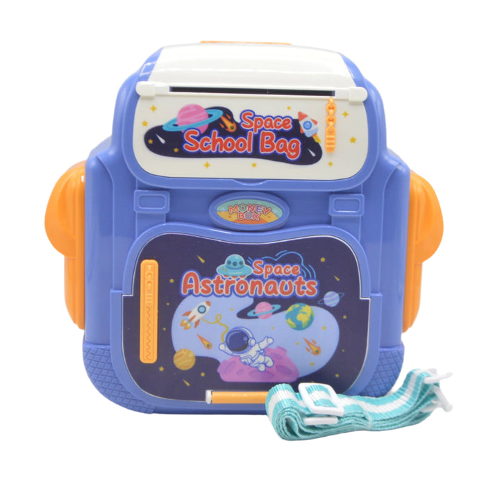 Space Theme School Bag Money Box