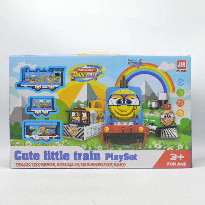 Cute Little Track Train Kid Playset