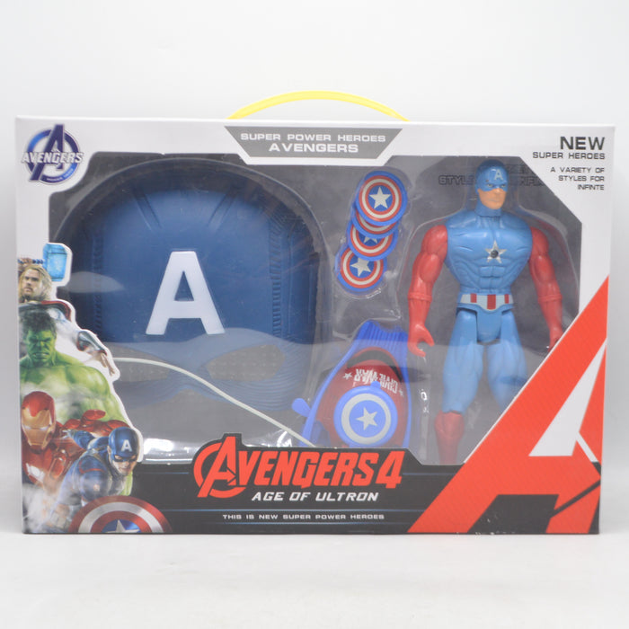 Captain America Avengers Mask & Figure