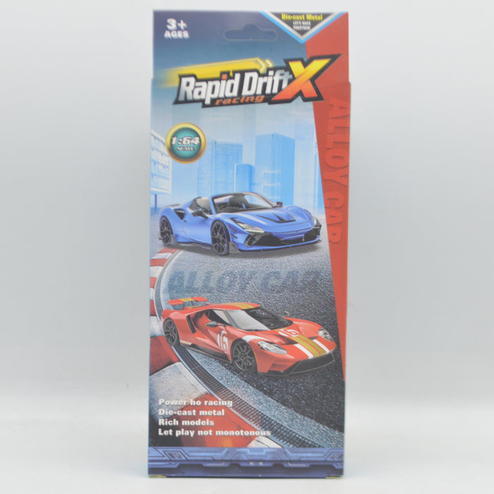 Rapid Drift Diecast Racing Car Pack of 4