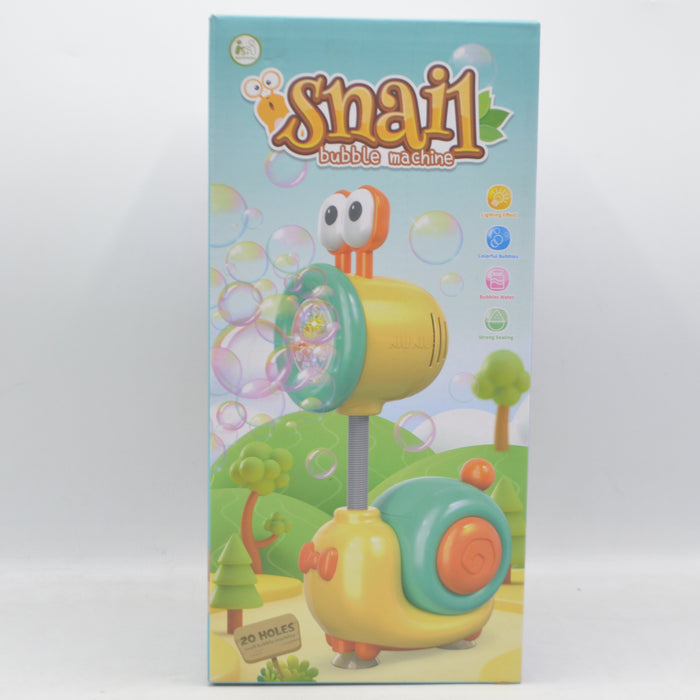 Snail Shape Bubble Machine with Lights