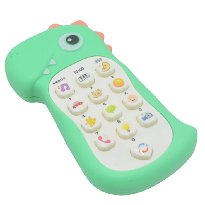 Musical Dinosaur Theme Puzzle Phone with Light