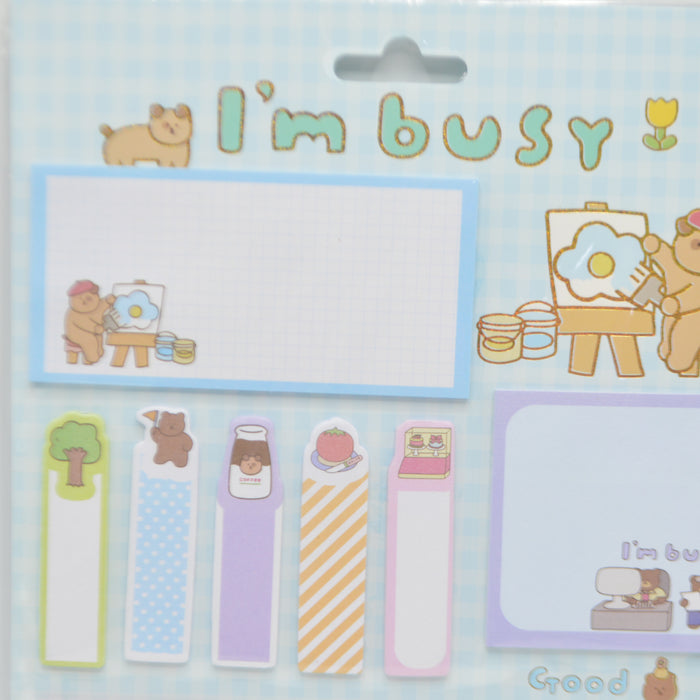 Teddy Bear Theme Paper Sticky Notes