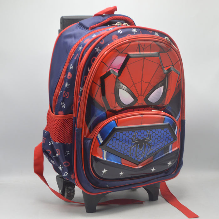 Spiderman Theme Trolley School Bag