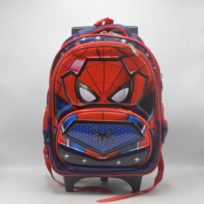 Spiderman Theme Trolley School Bag