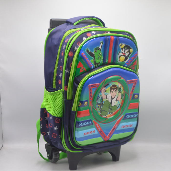 Ben 10 Theme Trolley School Bag