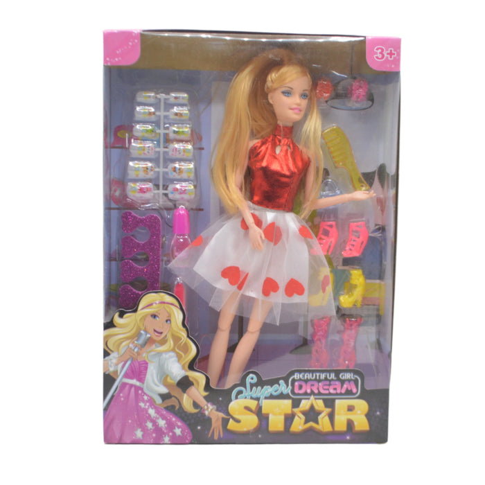 Super Star Doll with Make up Accessories