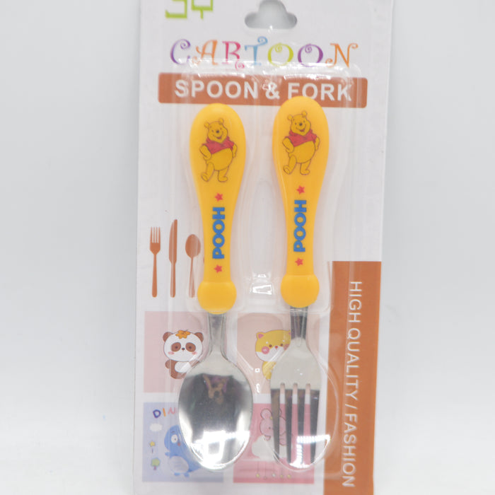 Pooh Cartoon Theme Spoon &  Fork