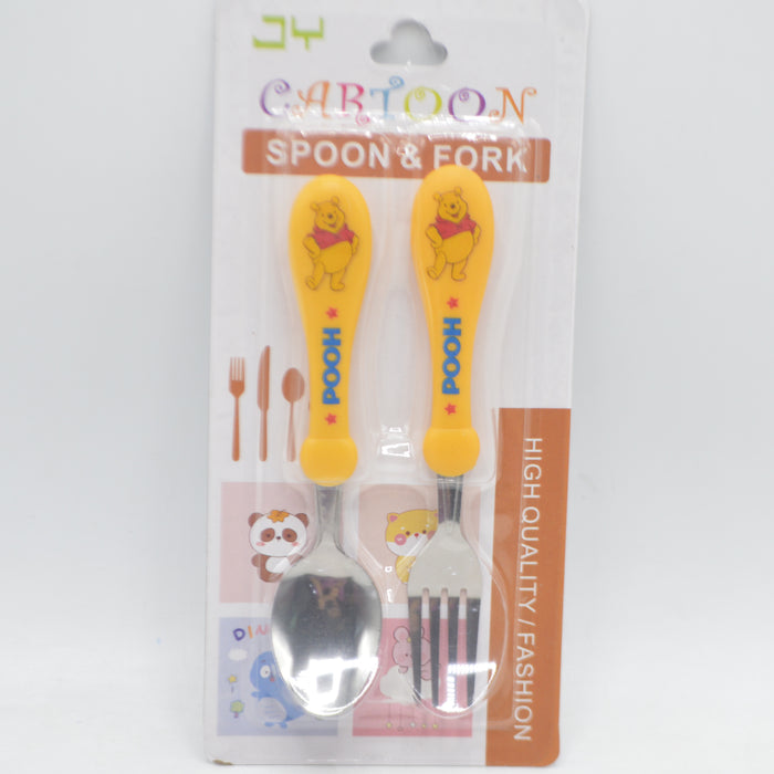 Pooh Cartoon Theme Spoon &  Fork