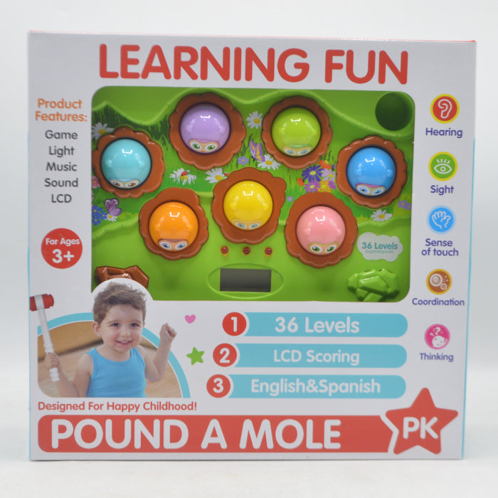 Musical Pound A Mole Hammer Game with Light