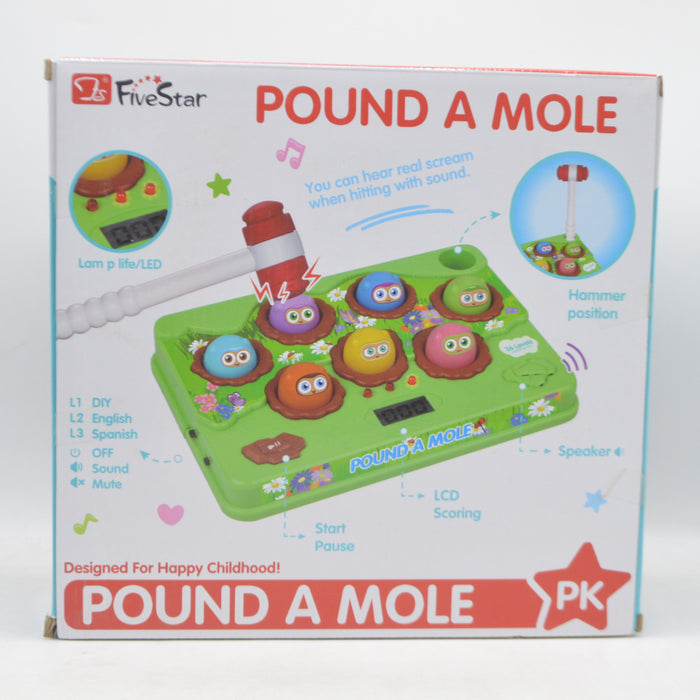 Musical Pound A Mole Hammer Game with Light