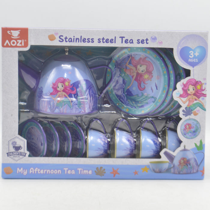 Stainless Steel Mermaid Theme Tea Set