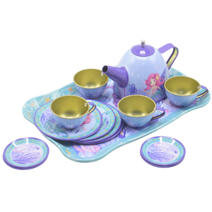 Stainless Steel Mermaid Theme Tea Set