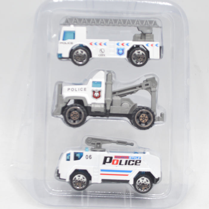 Diecast Police  Car Beasts 3 Pieces