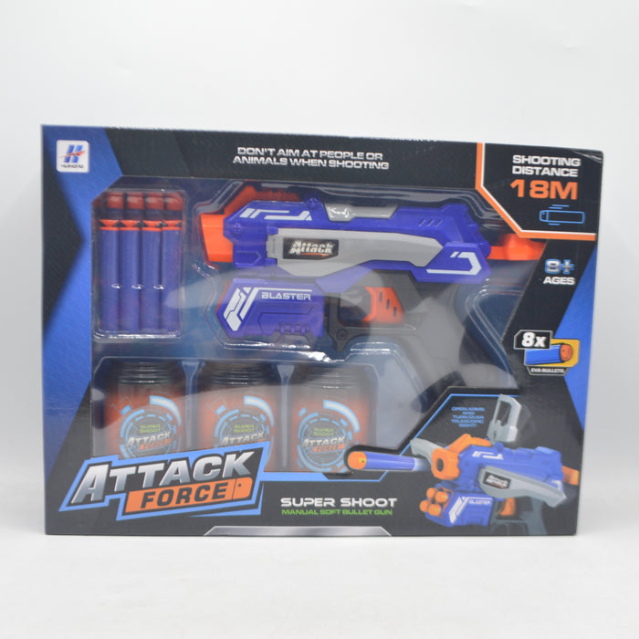 Attack Force Shoot Gun with Soft Bullet