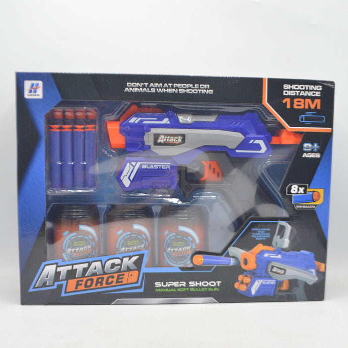 Attack Force Shoot Gun with Soft Bullet