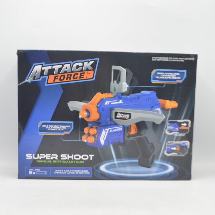 Attack Force Shoot Gun with Soft Bullet