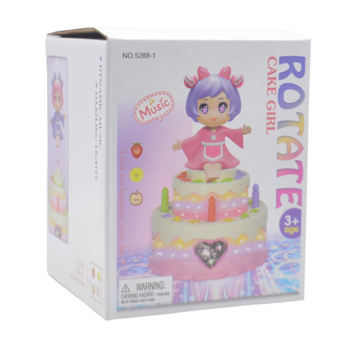 Musical Cute Girl Toy Cake with Light & Sound