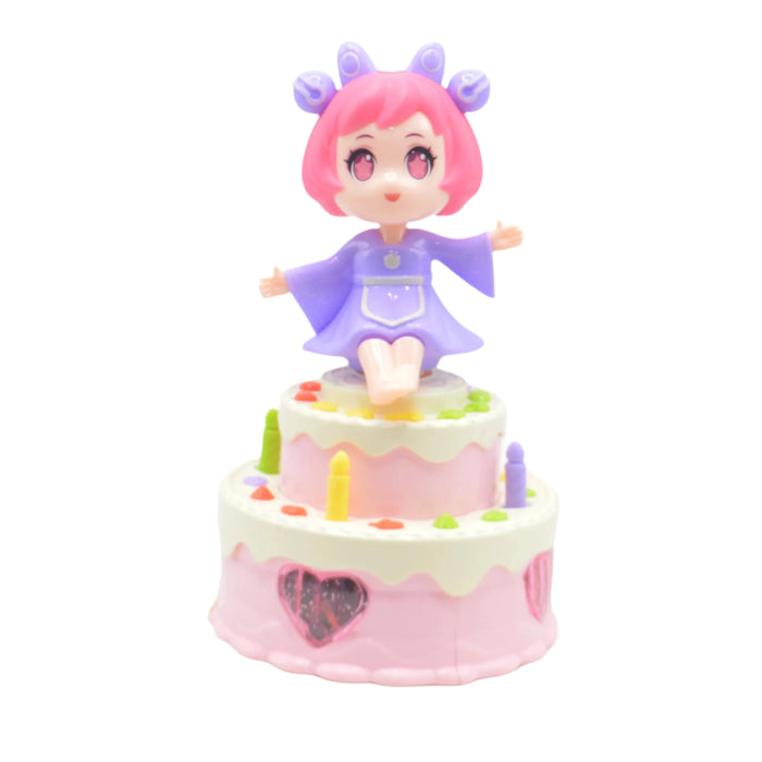 Musical Cute Girl Toy Cake with Light & Sound