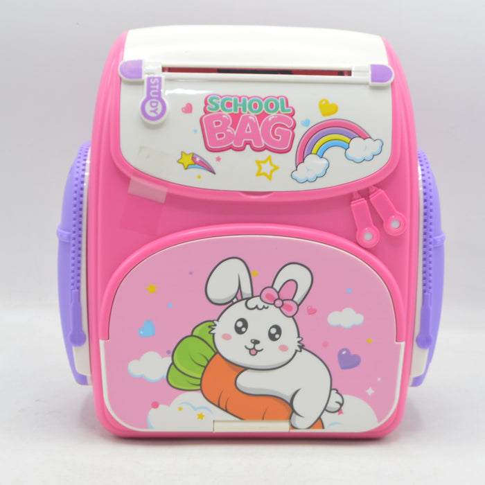 Rabbit Theme School Bag Money Box