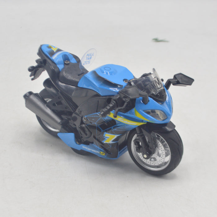 Die-Cast Metal Body Heavy Bike Assorted Colors