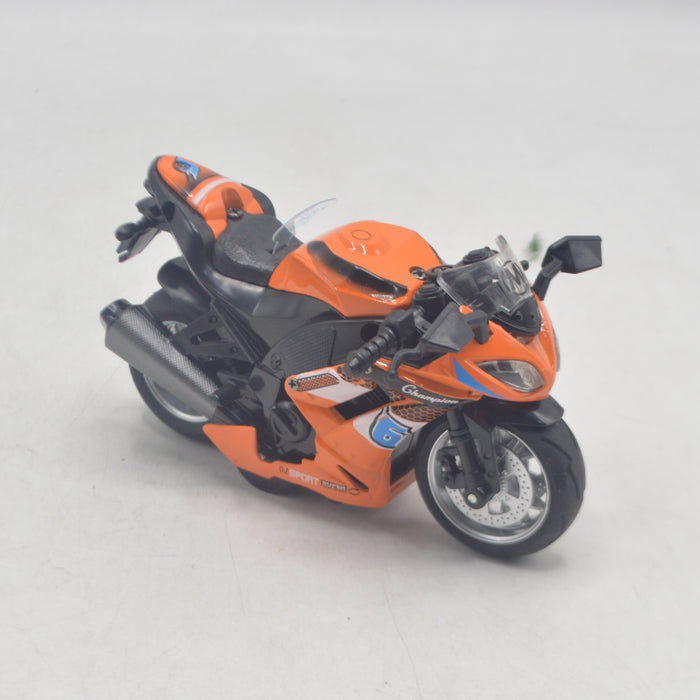 Die-Cast Metal Body Heavy Bike Assorted Colors