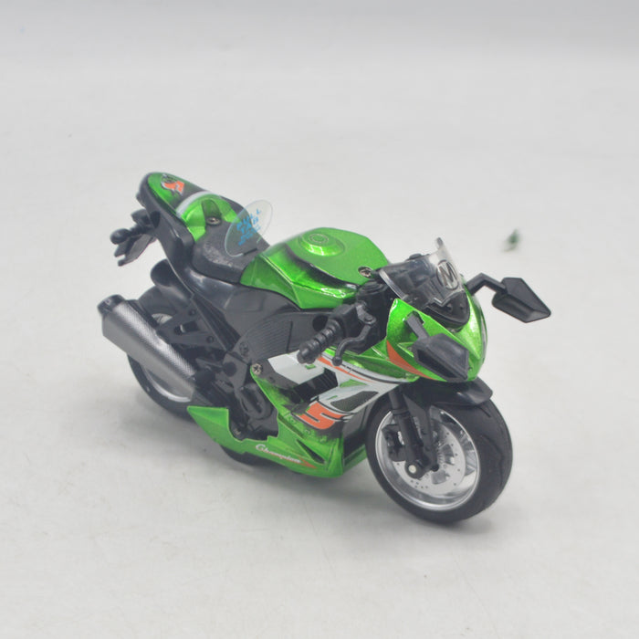 Die-Cast Metal Body Heavy Bike Assorted Colors