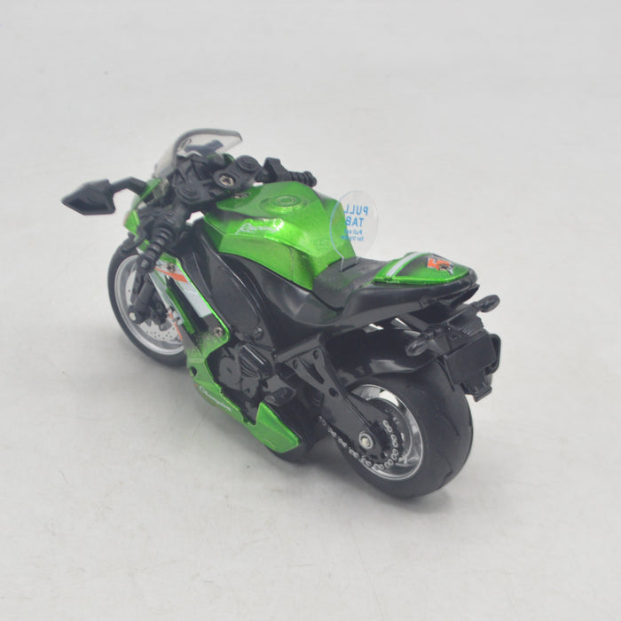 Die-Cast Metal Body Heavy Bike Assorted Colors