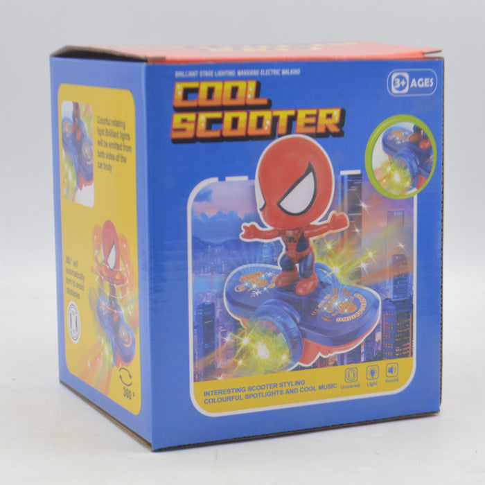 Cute Spider Man Scooter with Light & Sound