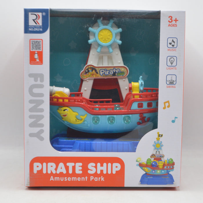 Amusement Park Pirate Ship With Light & Music