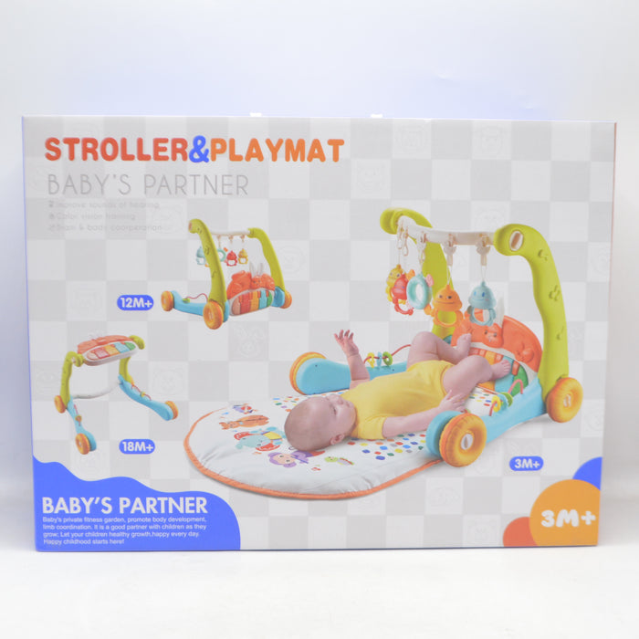 Babys Partner Stroller & Playmat With Light & Music