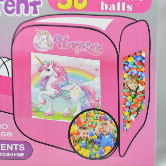 4 in 1 Unicorn Tunnel Tent  with 50 Balls