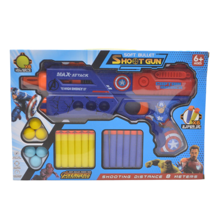 Captain America Soft Bullet Shoot Gun