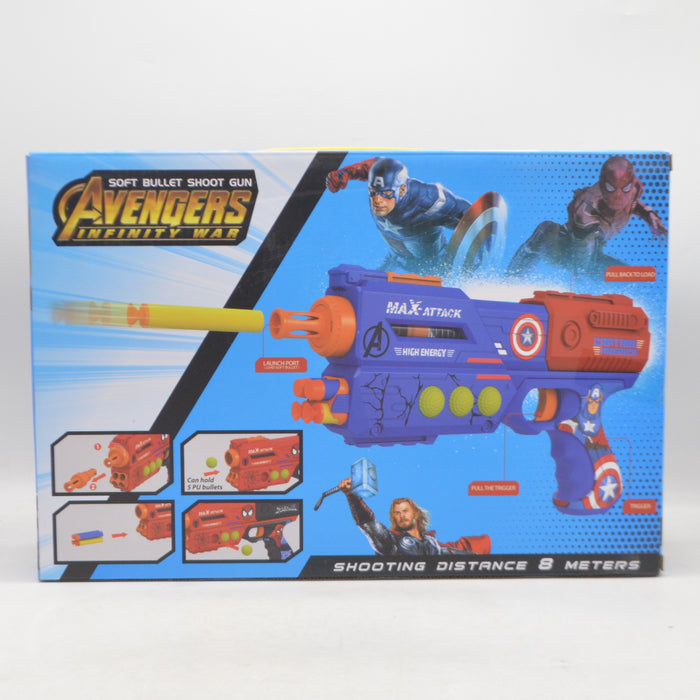 Captain America Soft Bullet Shoot Gun