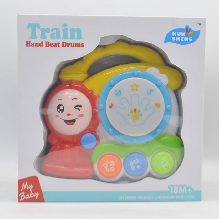 Musical Train Hand Drum with Light